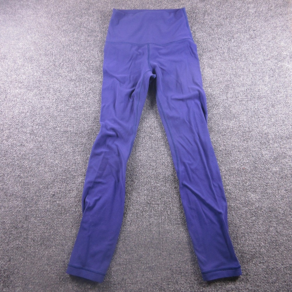 Lululemon Leggings‎ Womens 2 Blue High Rise Ankle Yoga Athletic Pants Workout